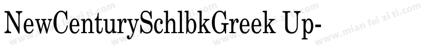 NewCenturySchlbkGreek Up字体转换